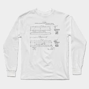 Electrical apparatus for propulsion of vehicle Vintage Retro Patent Hand Drawing Funny Novelty Gift Long Sleeve T-Shirt